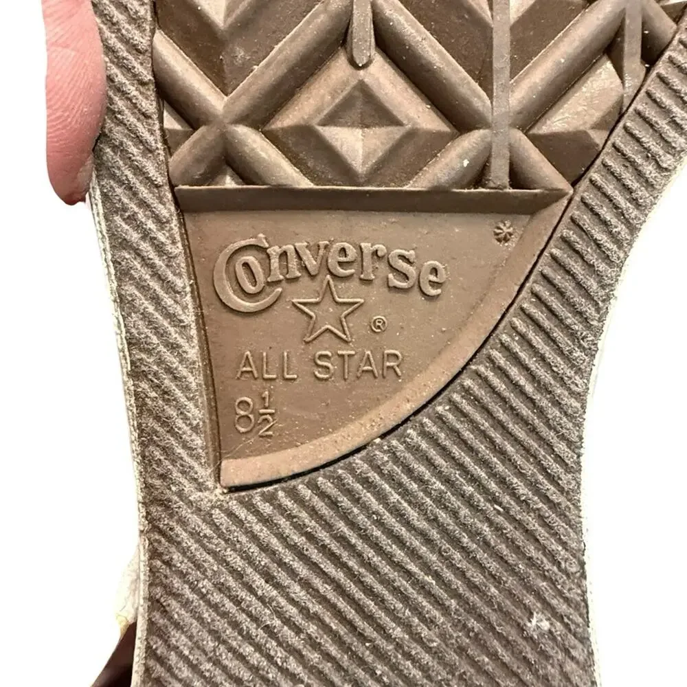 Converse Men's 8.5 and Women’s 10.5 High-Top Sneakers - Dark Blue and White - Picture 5 of 8